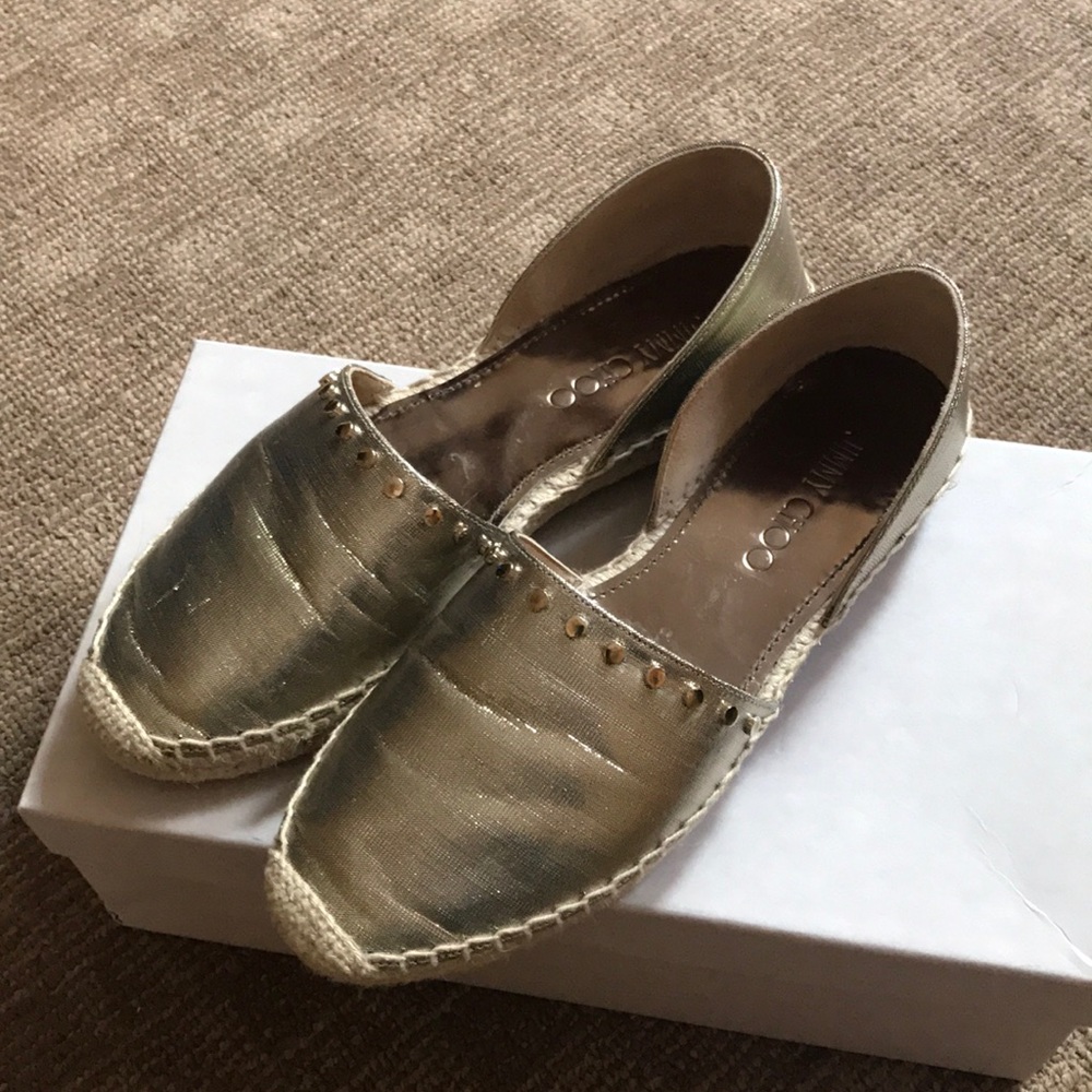 ⭐️Gold metallic jimmy choos- Like New! ⭐️